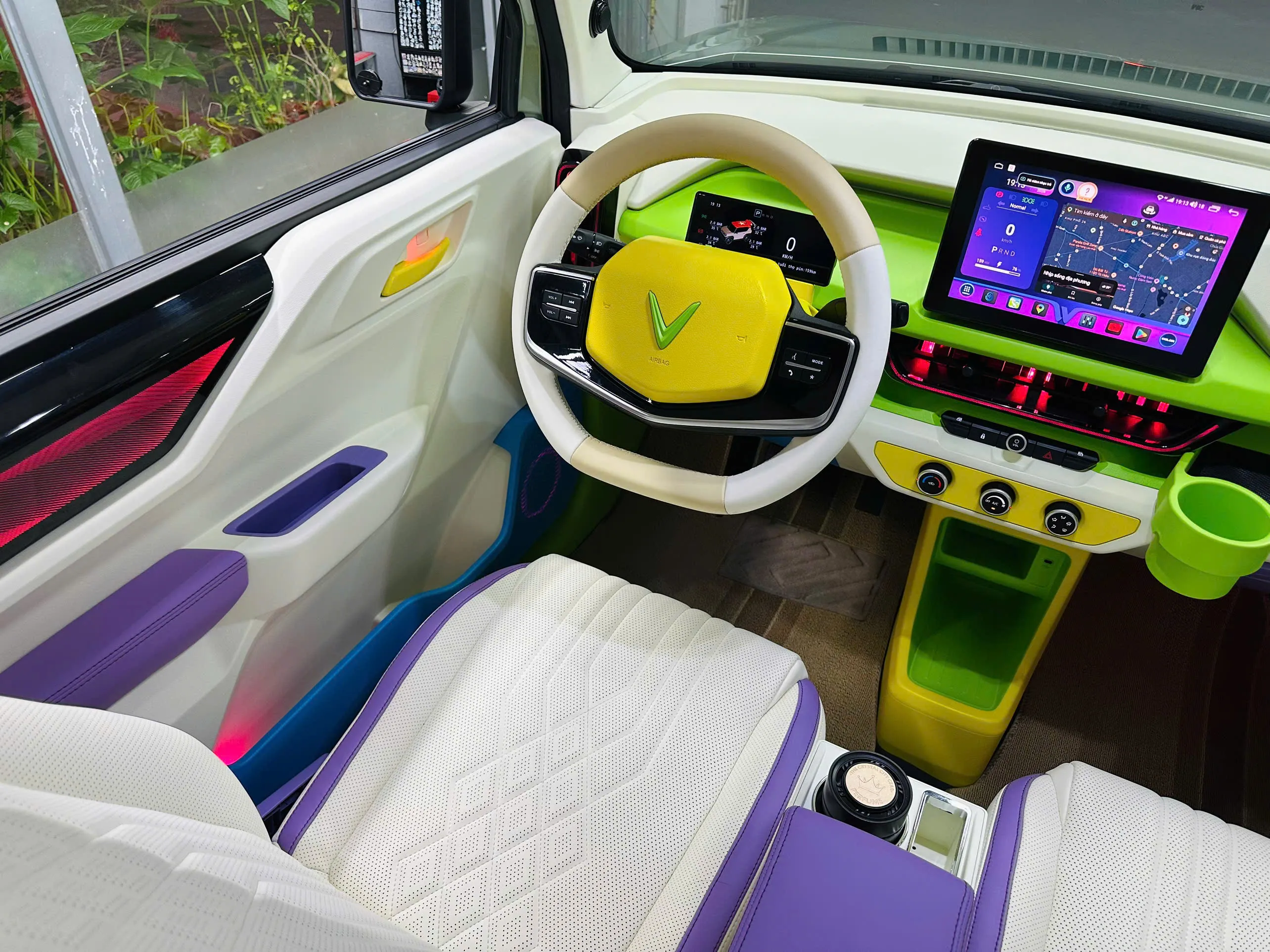 Mẫu bọc ghế da VF3 đẹp tại Ngọc Phát Auto
